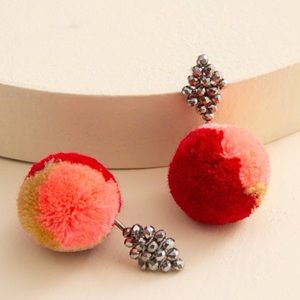 Noonday Collection Sunset Pom Earrings
